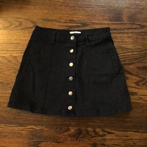 Forever 21 Black Denim Skirt